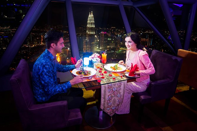 Dining at ORBIT Revolving Restaurant KL Tower with Transfers - Who will get the most from this dinner
