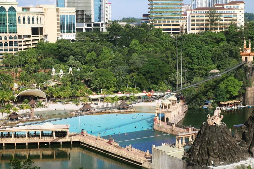 Sunway Lagoon Theme Park with Round-Trip Transfer - Water Park: surf beach and big slides